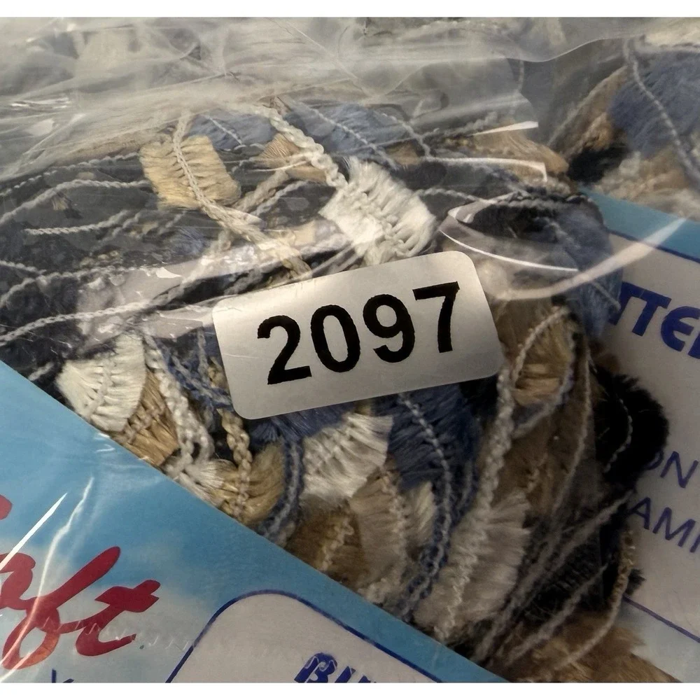 Bella Soft Yarn Butterfly Lot Of 7 50g Each Fringe Rayon Polyamide Blend